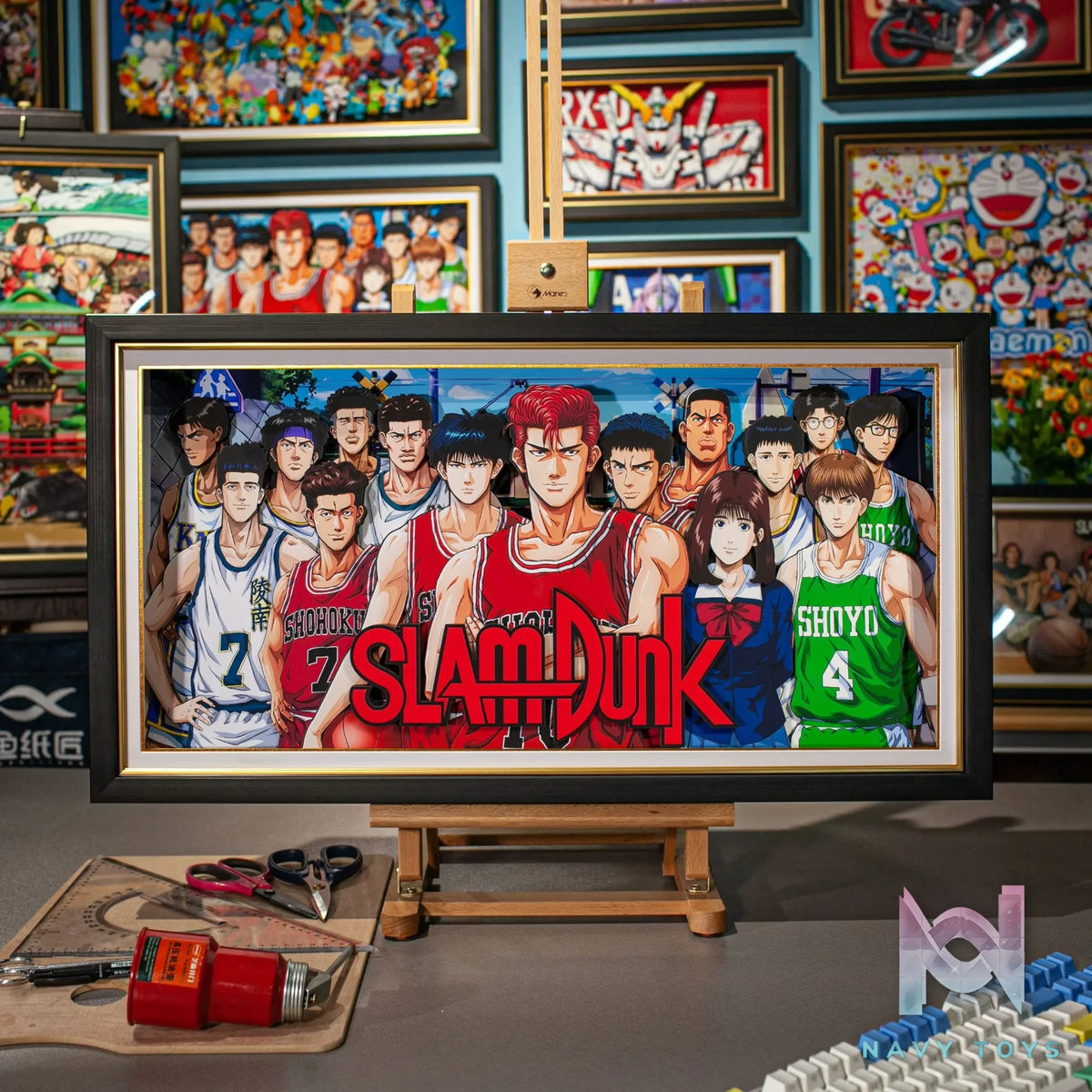 Yu Zhi Jiang Studio – Slam Dunk Multiple Characters Series #8 3D Decorative Painting Slam Dunk