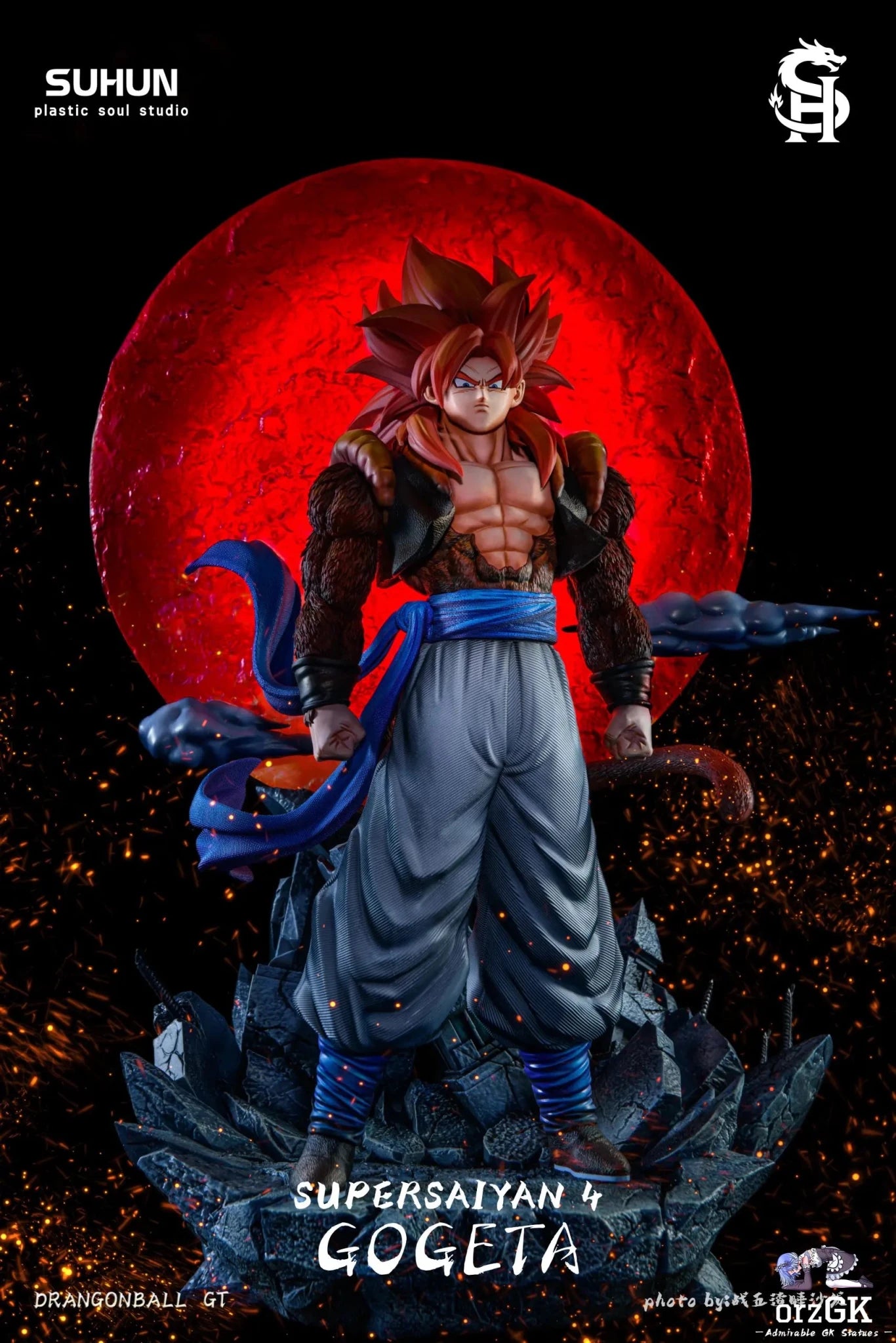 Plastic Soul Studio - Gogeta Super Saiyan 4 Dragon Ball resin statue Navy Toys anime figure