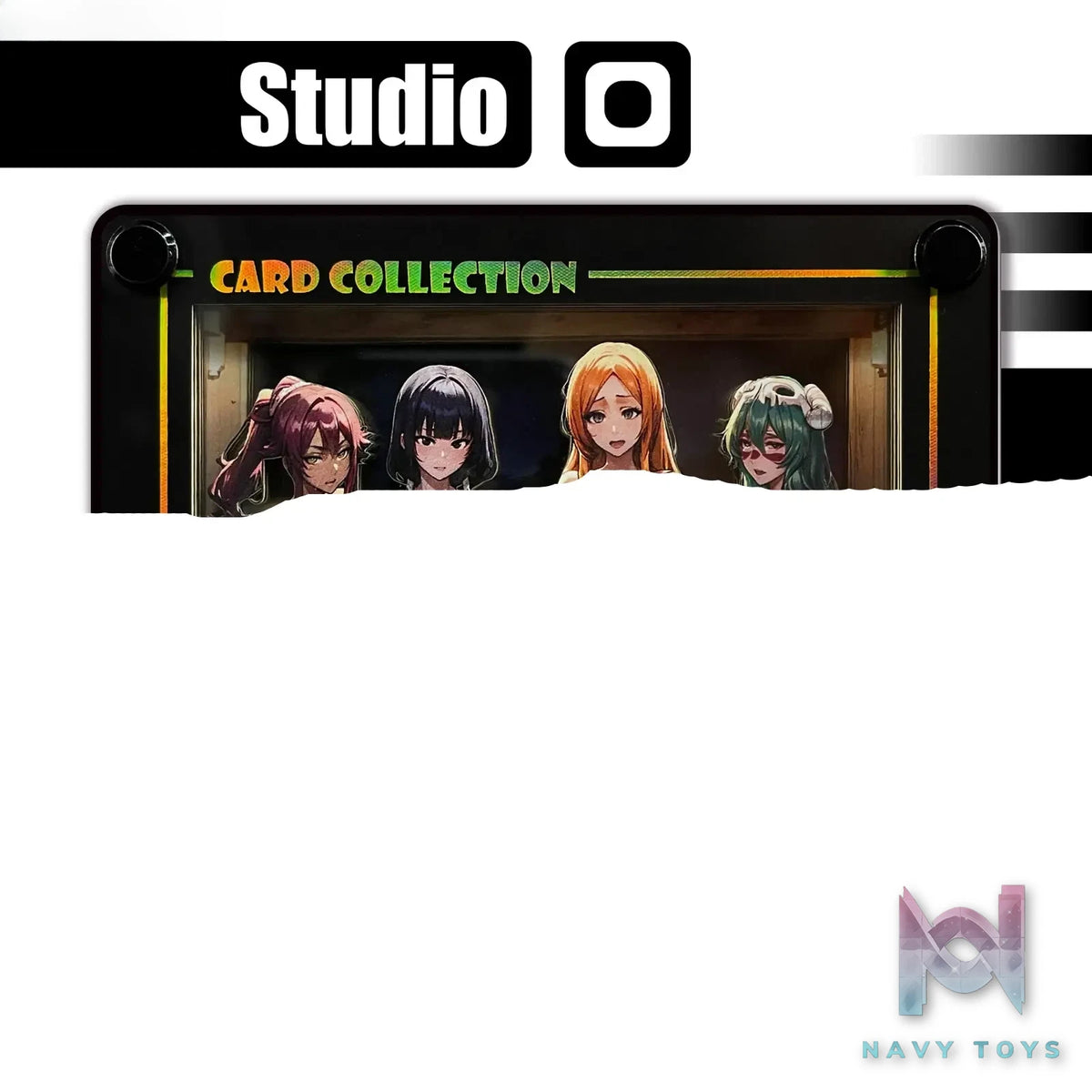B&W Studio – BLEACH Shihouin Yoruichi & Neliel Tu Oderschvank & Inoue Orihime Hot Spring Theme Desktop Decor Card Brick