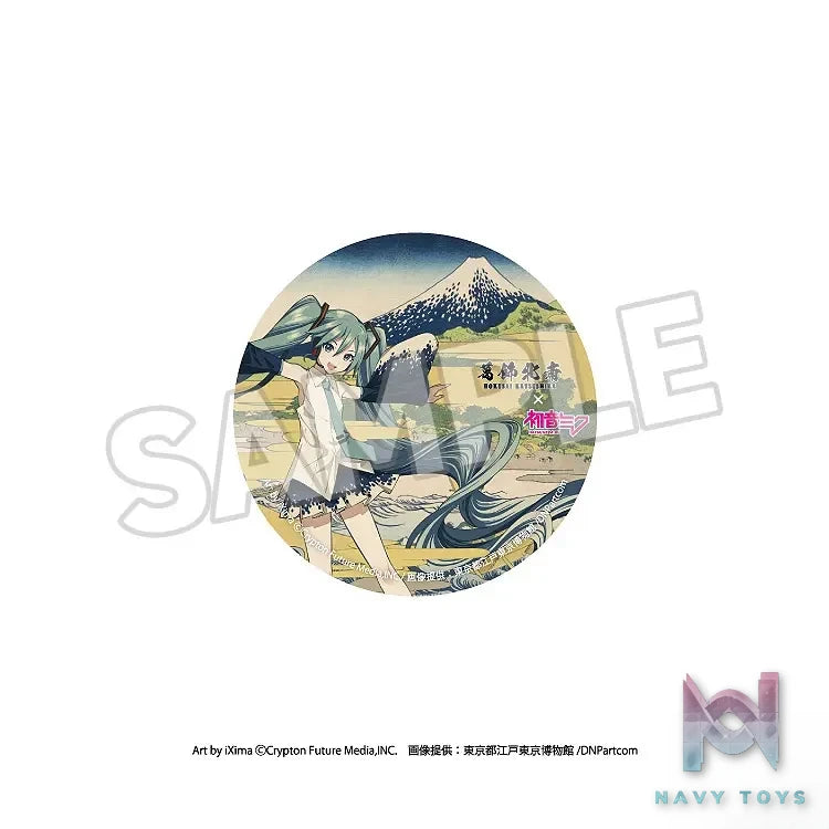 Presence – Katsushika Hokusai x Hatsune Miku Pinback Button 8Pack BOX (Licensed)