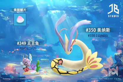 JB Studio – Pokemon Pokedex series evolutionary group Feebas & Milotic