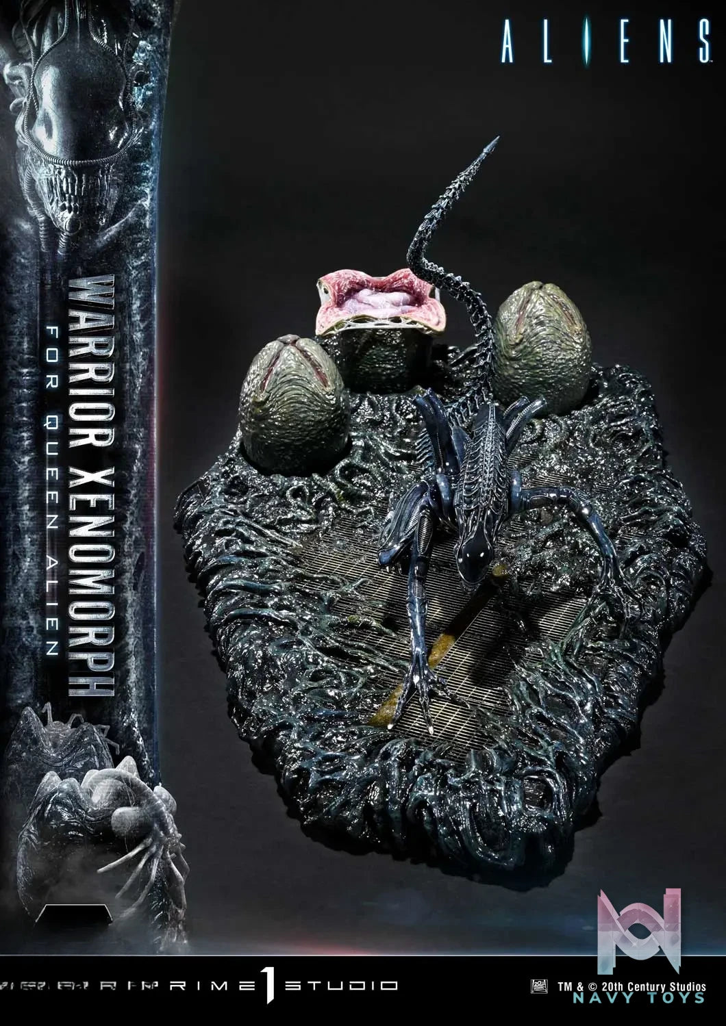 Prime 1 Studio – Ultimate Diorama Masterline Aliens (Film) Warrior Xenomorph for Queen Alien UDMAL-02 (Licensed)