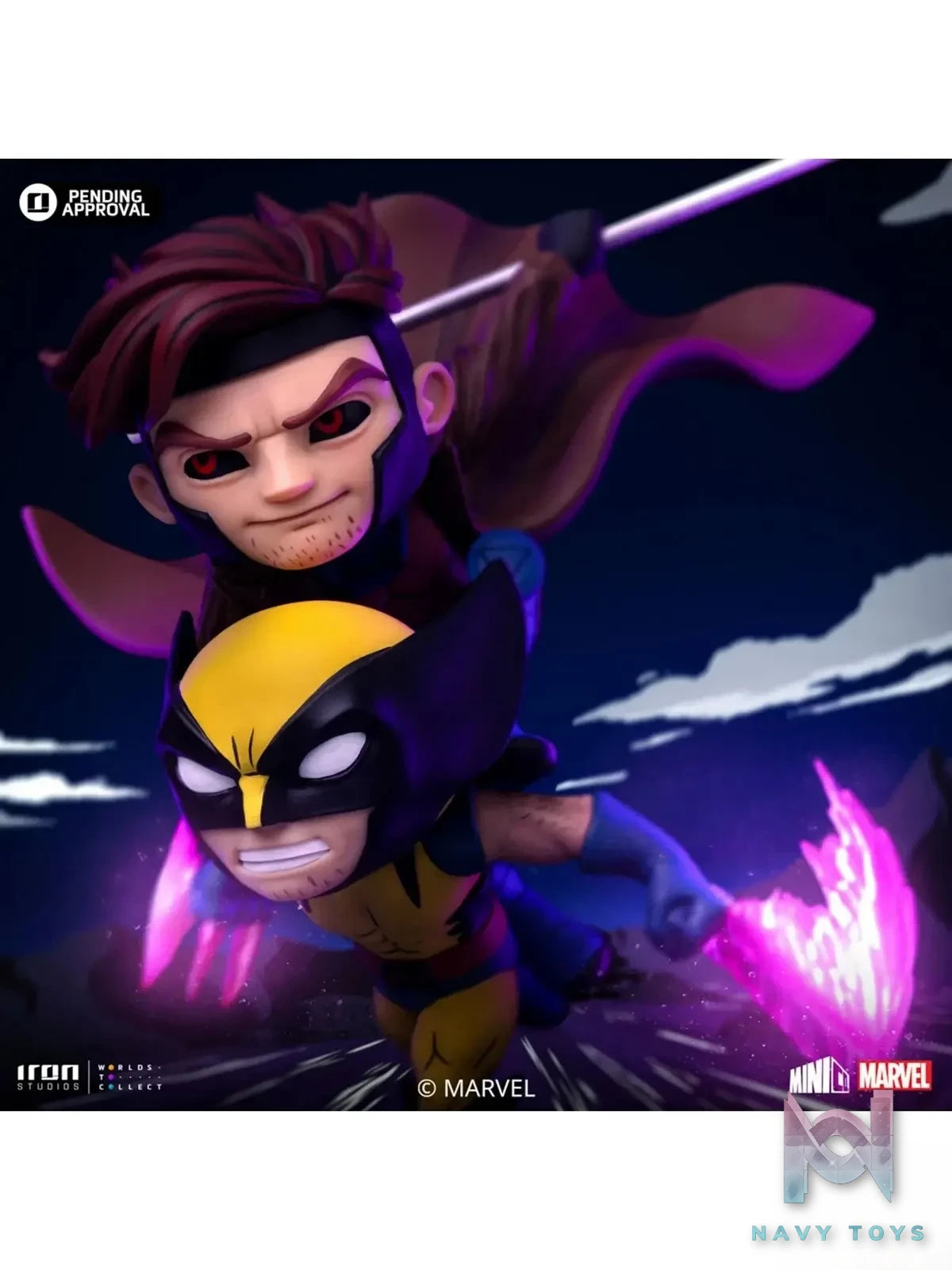 Iron Studio – Marvel MiniCo Series X-Men 97 Gambit and Wolverine MARCAS112124-MC (Licensed)
