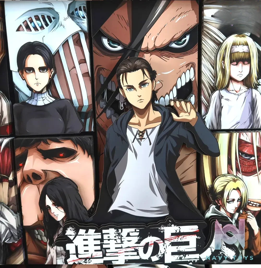 KALA HOME Studio – Attack on Titan Multiple Characters #08 Titan 3D Decorative Painting Attack on Titan