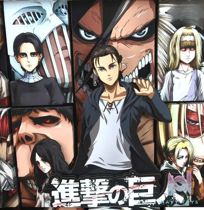 KALA HOME Studio – Attack on Titan Multiple Characters #08 Titan 3D Decorative Painting Attack on Titan