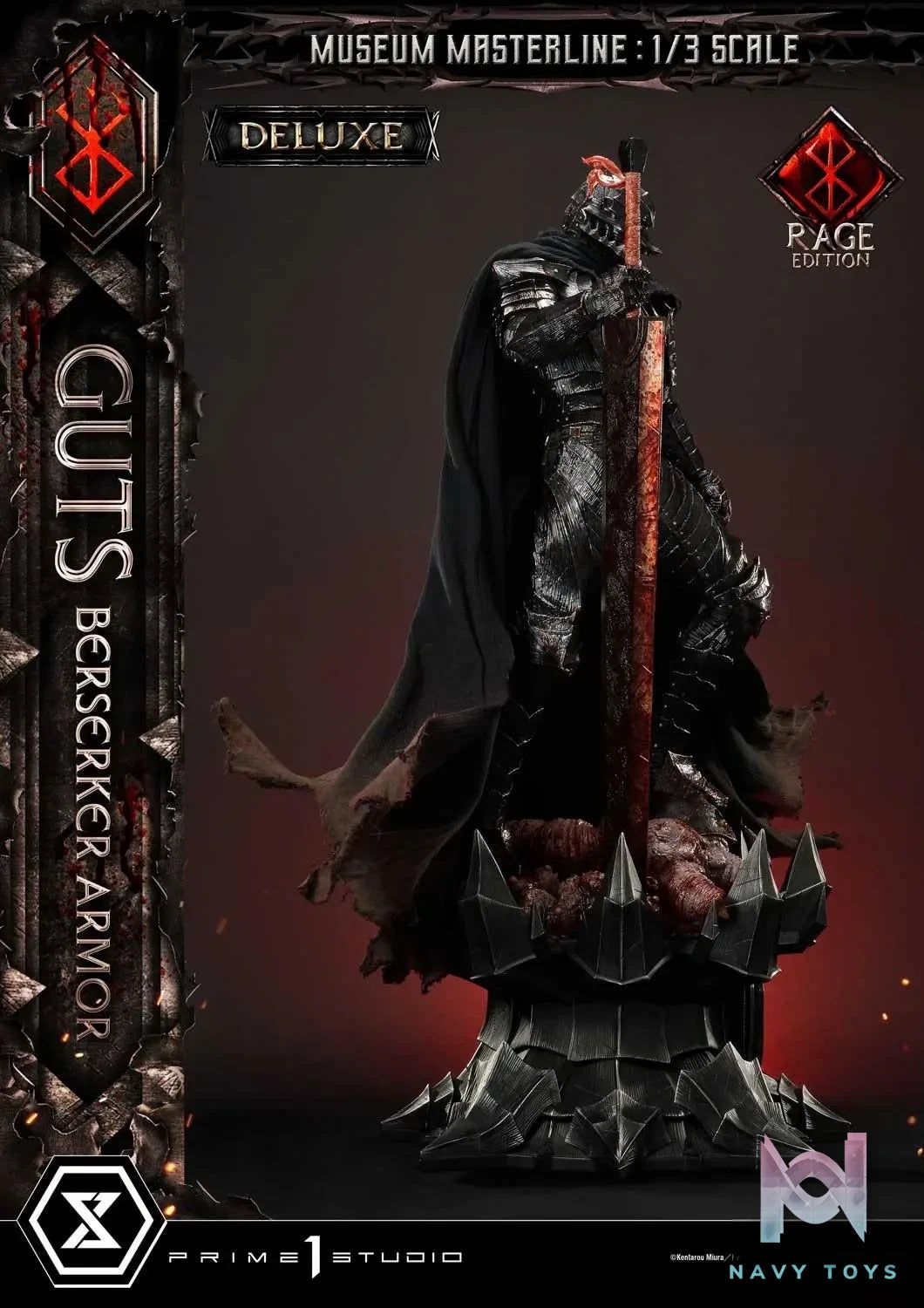 Prime 1 Studio – Museum Masterline Berserk Guts, Berserker Armor Rage Edition MMBR-03 MMBR-03DX MMBR-03DXS (Licensed)