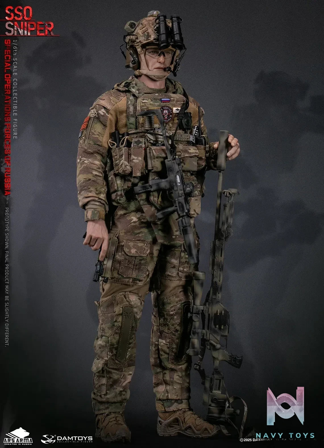 DAMTOYS – 1/6 Scale Russian Federation SSO Special Forces Sniper Item No. 78108 (Licensed)