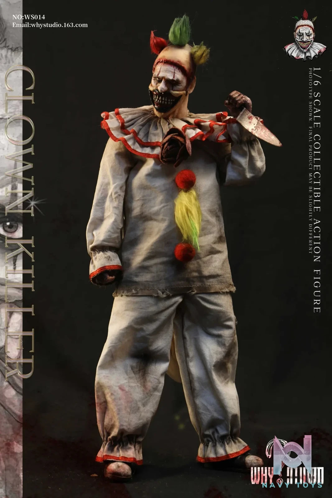WHY STUDIO – American Horror Story Clown 1/6 NO:WS014 Action Figure