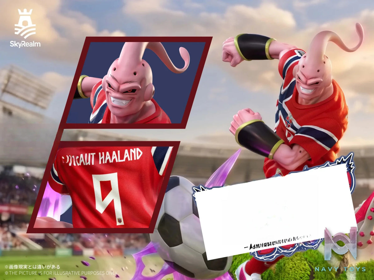 SkyRealm Studio – Majin Buu COS FIFA World Cup Erling Haaland Dragon Ball