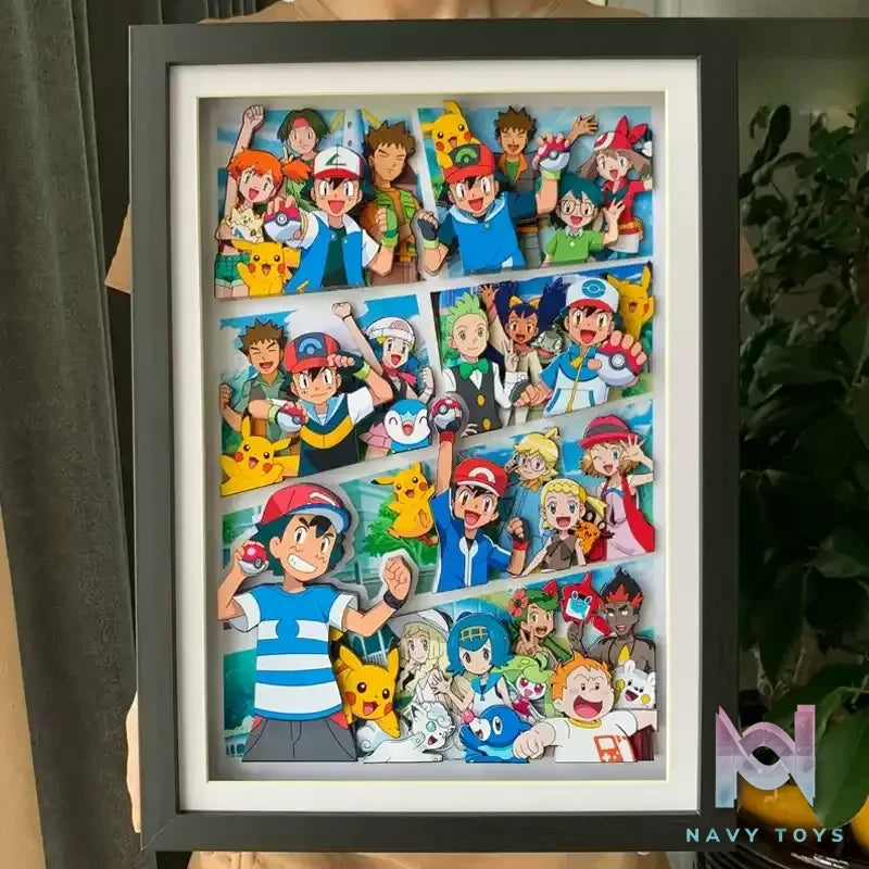 KALA HOME Studio – Pokémon Multiple Characters #05 3D Decorative Painting Pokémon