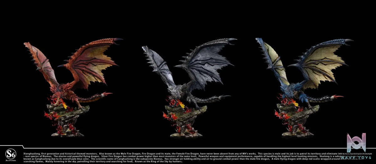 S6 Studio – Monster Hunter Series Silver Rathalos & Azure Rathalos
