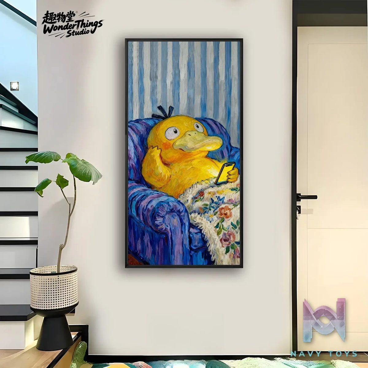 Wonder Things Studio – Bulbasaur X Psyduck Van Gogh Oil Painting Pokémon