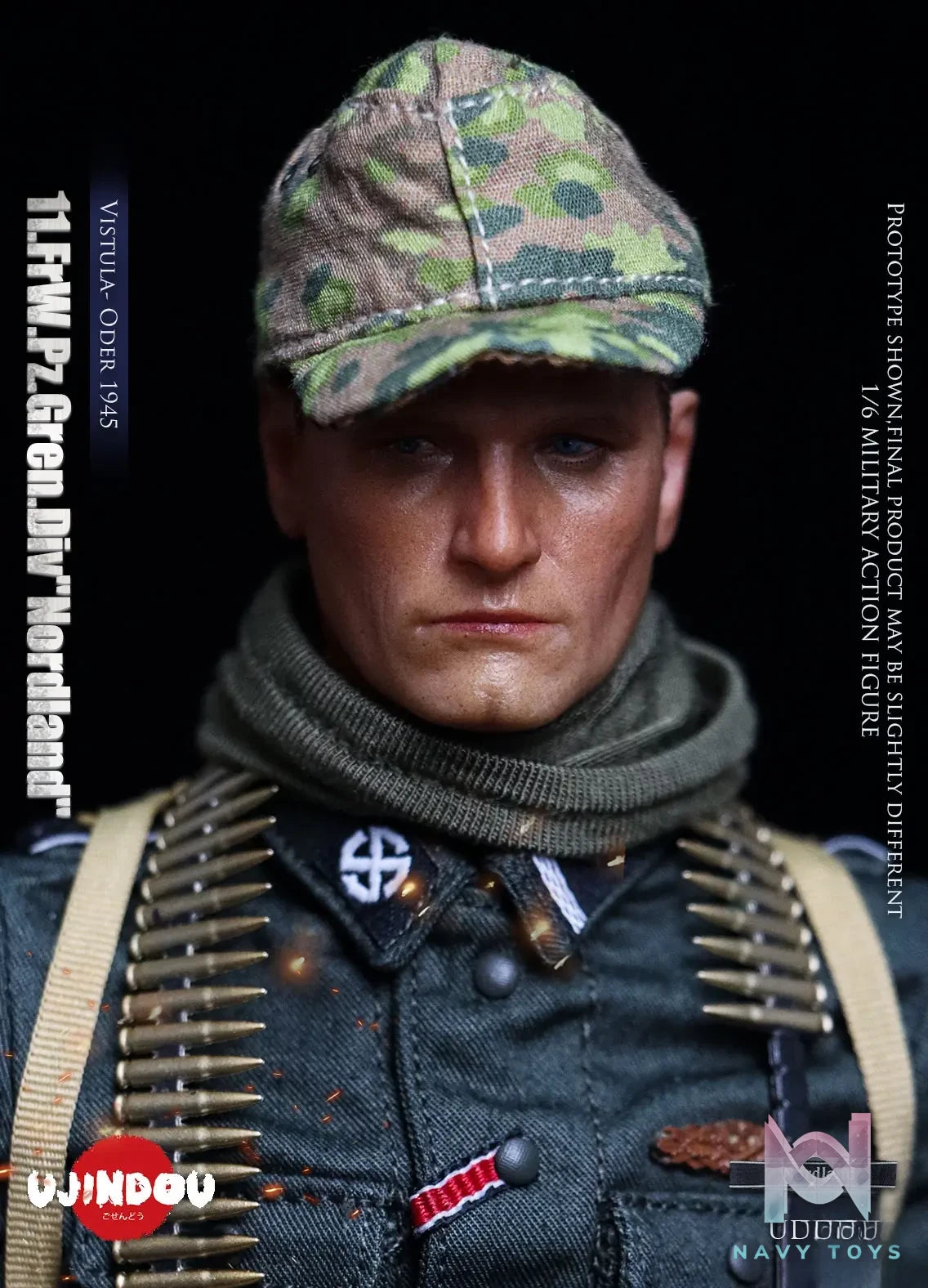 UJINDOU – 1/6 WWII 11. FrW. Pz. Gren. Div “Nordland”, Vistula – Oder 1945 UD9051 (Licensed)