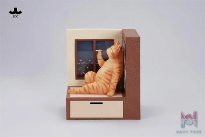 JXK – Philosopher Cat at the Windowsill JXK317-A/B/C/D (Licensed)