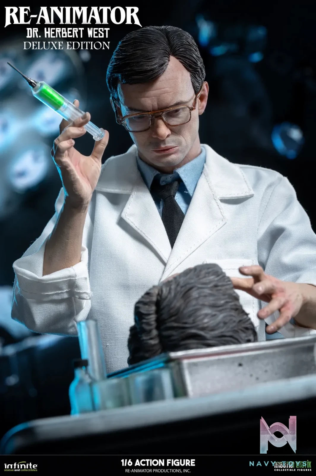 Infinite Statue – RE-ANIMATOR DOCTOR HERBERT WEST 1/6 ACTION FIGURE (Licensed)