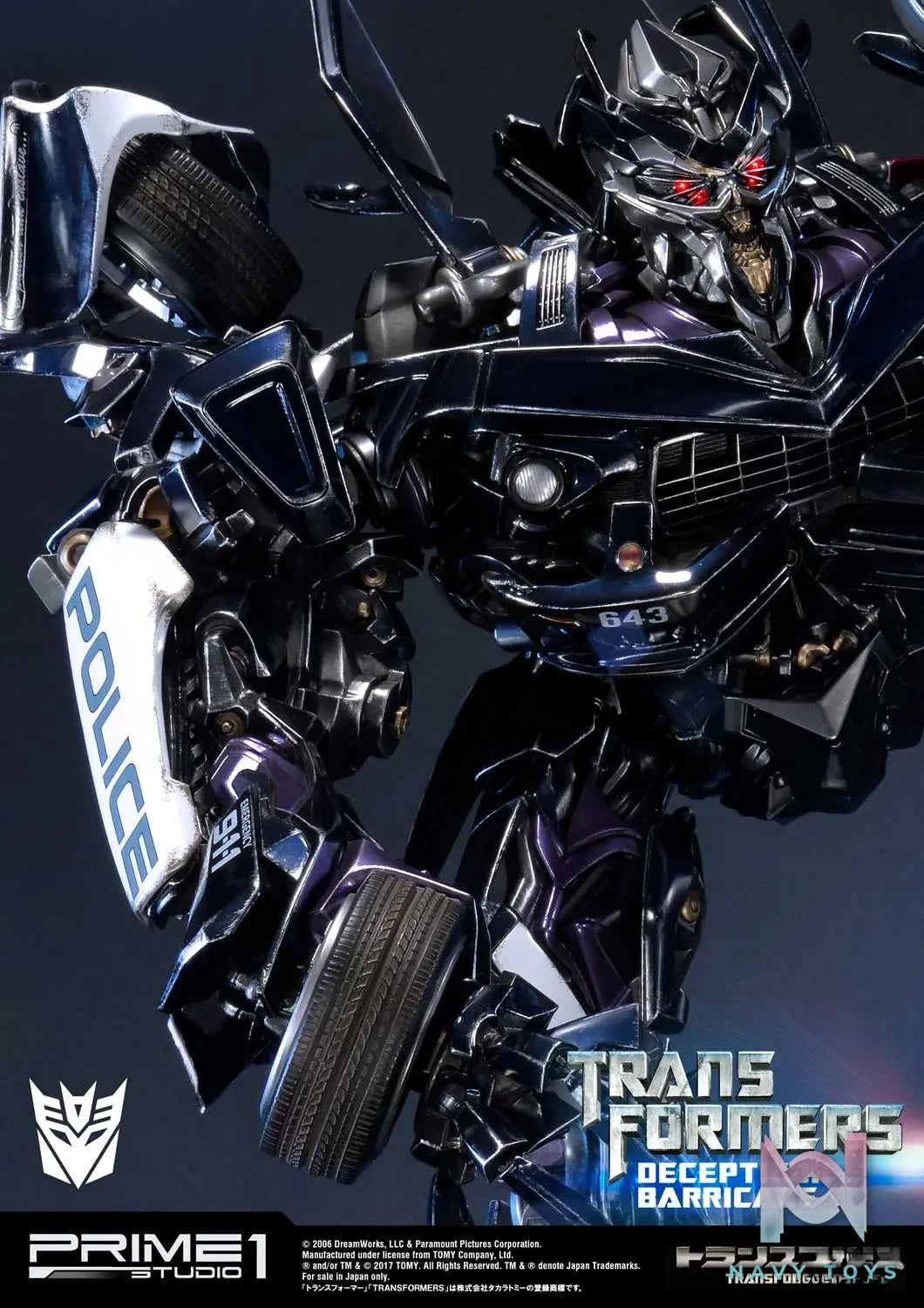 Prime 1 Studio – Museum Masterline Transformers (Film) Decepticon Barricade MMTFM-15 (Licensed)