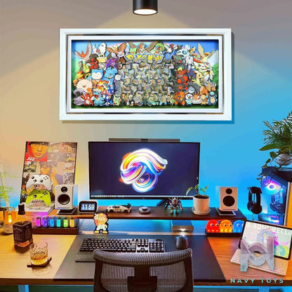 KALA HOME Studio – Pokémon Multiple Characters #01 3D Decorative Painting Pokémon