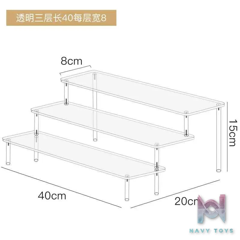 Showcase Factory – Acrylic Stair Display Stand for Nendoroids Blind Boxes Mini Figures