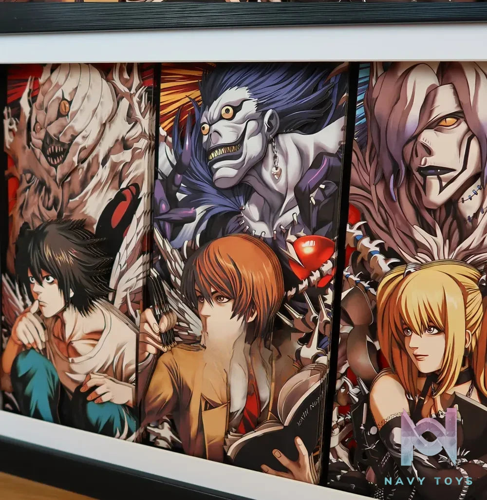 KALA HOME Studio – Death Note Multiple Characters 3Decorative Painting Death Note