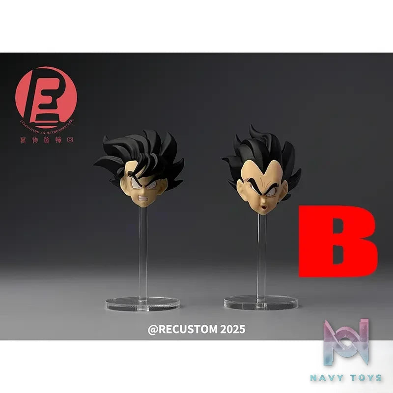 Recustom Studio – Dragon Ball Son Goku & Vegeta Beaten Double Head Sculpture Set