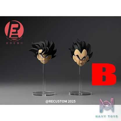 Recustom Studio – Dragon Ball Son Goku & Vegeta Beaten Double Head Sculpture Set