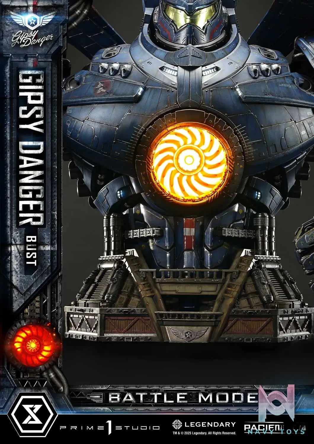 Prime 1 Studio – Life Size Bust Pacific Rim (Film) Gipsy Danger Battle Mode LSPACRIM-02 (Licensed)