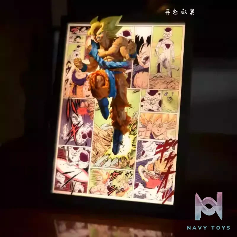 Time tree Studio – Dragon Ball Son Goku Decorative 3D Art Display