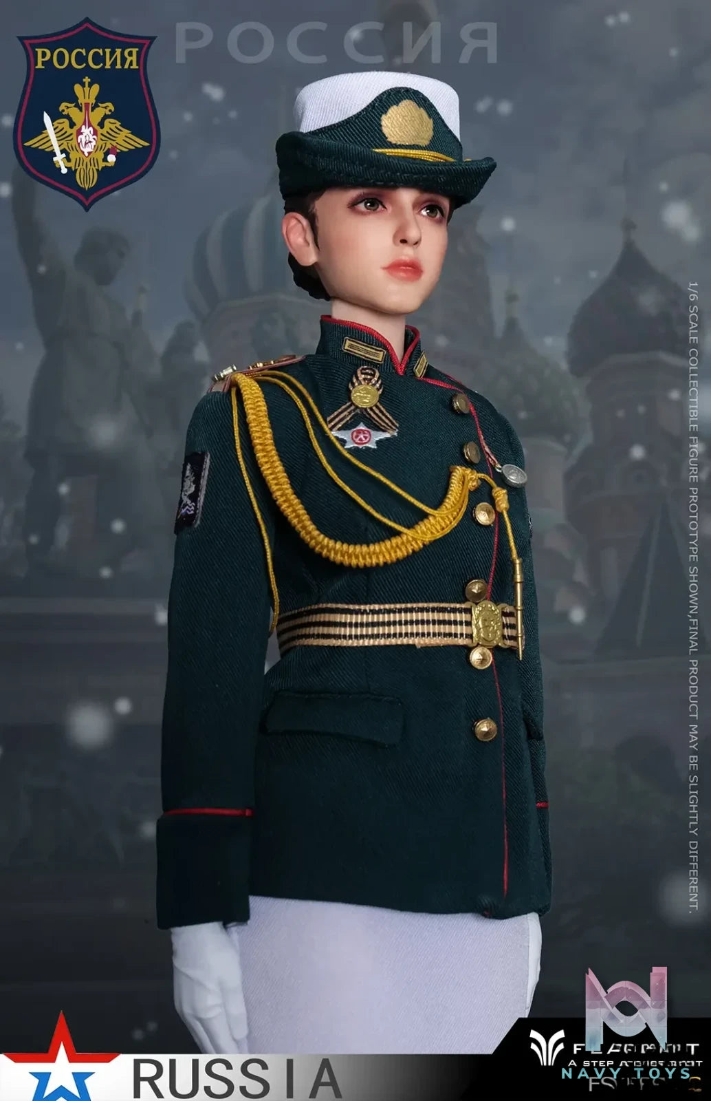 FLAGSET – Original 1/6 Russian Female Soldiers Ministry of Internal Affairs FS-73054A & Ninth Women’s Military Academy FS-73054B & Aerospace Defense Forces FS-73054C (Licensed)