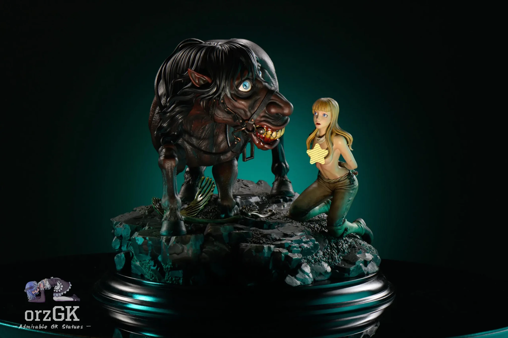 Farnese and the Evil Spirit Possessed Horse - Berserk - BIHS Studio resin statue Navy Toys anime figure