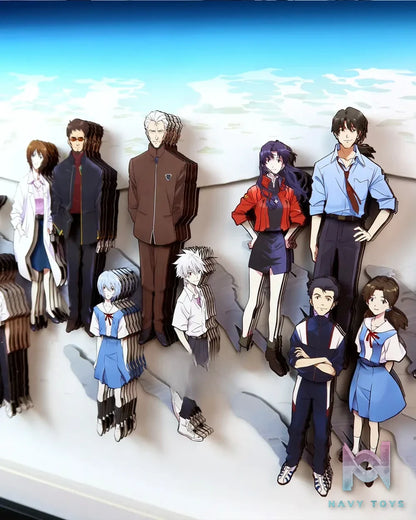 KALA HOME Studio – Neon Genesis Evangelion Multiple Characters #03 3D Decorative Painting Neon Genesis Evangelion