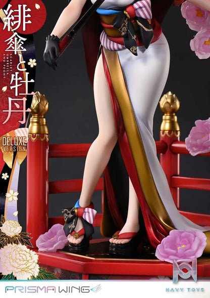 Prime 1 Studio & PRISMA WING Collection – fuzichoco original Illustration Scarlet Umbrella and Peony 1/7 Scale Pre-Painted Figure PWFZCC-01P PWFZCC-01PDX (Licensed)