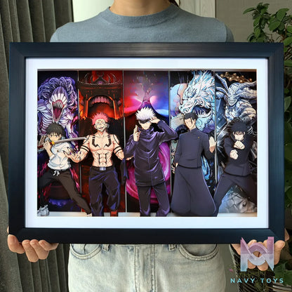 KALA HOME Studio – Jujutsu Kaisen Multiple Characters #04 3D Decorative Painting Jujutsu Kaisen