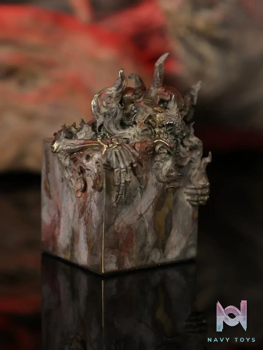 Manas SUM – Fan Zai “Flame Demon Seal” Weird Sealing Series Original Design Cast Bronze Decoration (Licensed)
