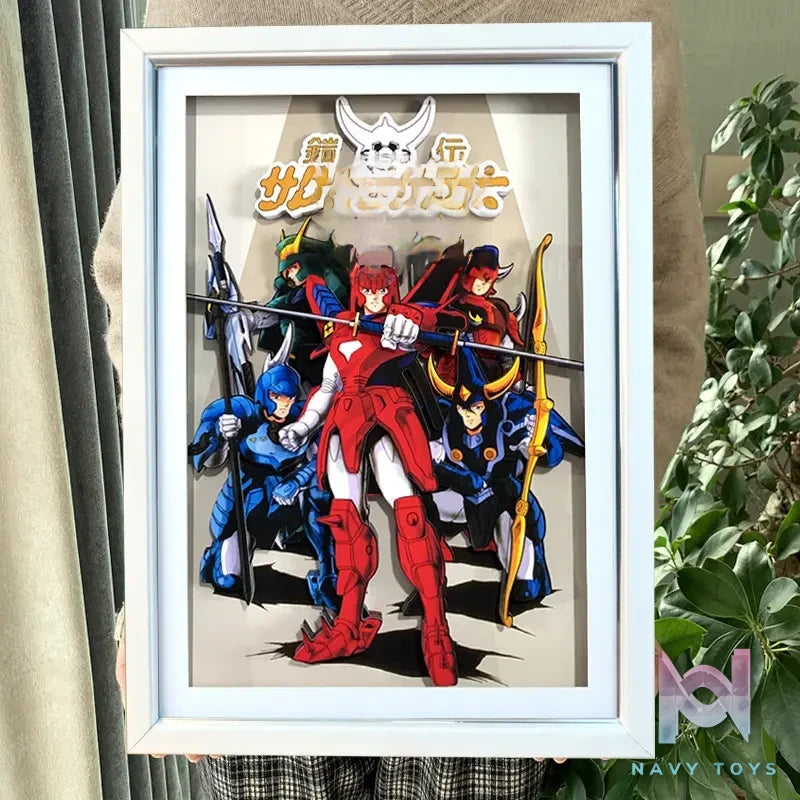 KALA HOME Studio – Ronin Warriors Multiple Characters 3D Decorative Painting Ronin Warriors
