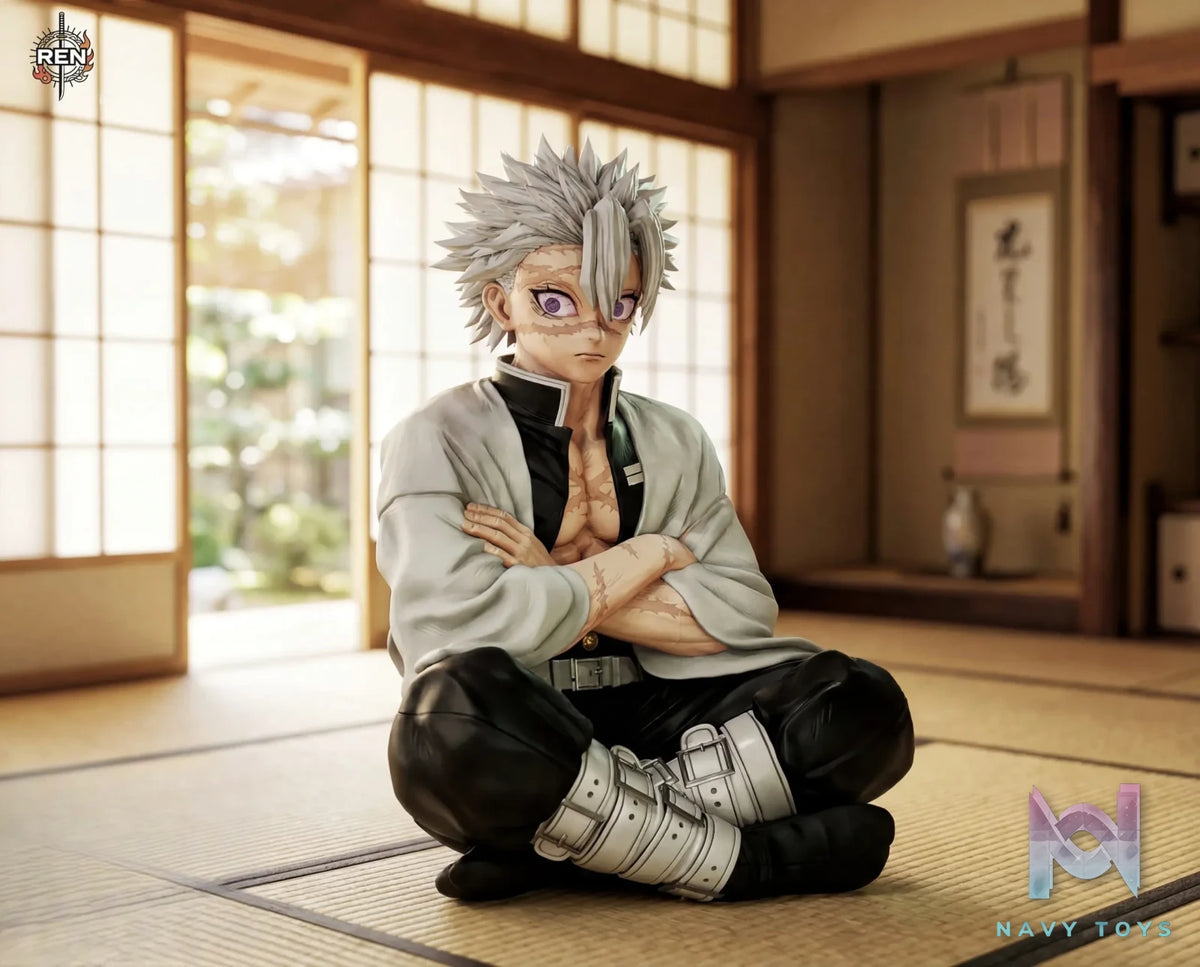 REN Studio – Sanemi Shinazugawa Sitting Pose Wind Hashira Demon Slayer
