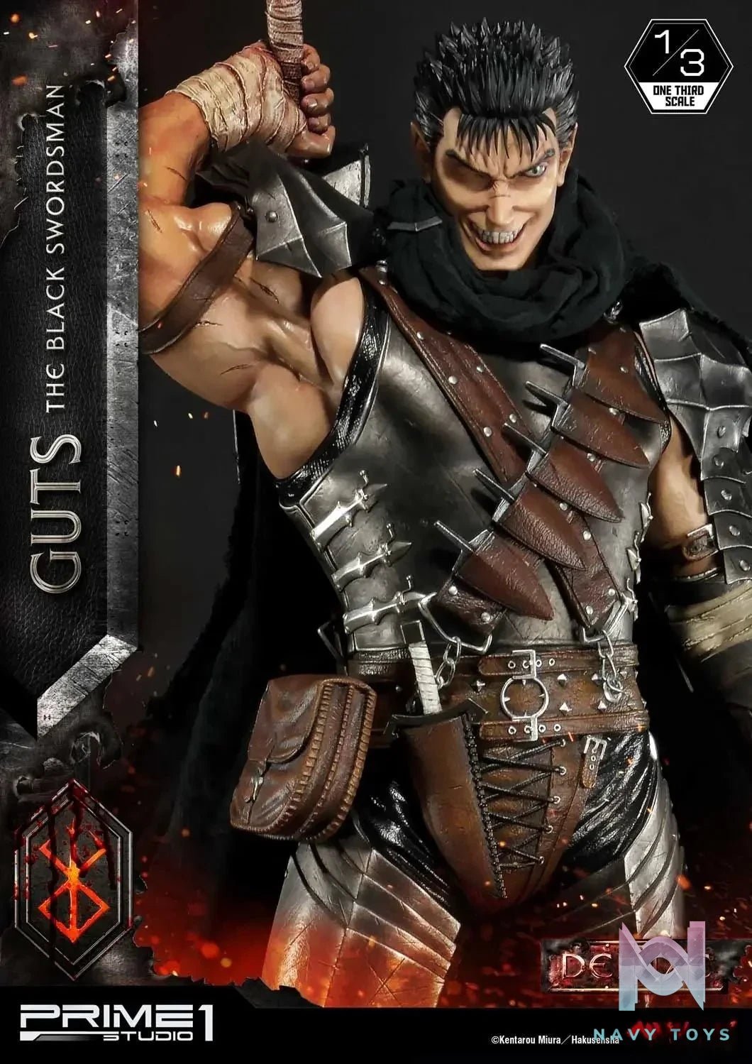 Museum Masterline Berserk Guts The Black Swordsman MMBR-01 MMBR-01DX (Licensed) - Prime 1 Studio resin statue Navy Toys anime figure