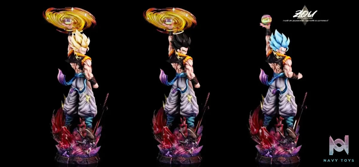 Yun Qi Studio - Dragon Ball Gogeta resin statue Navy Toys anime figure