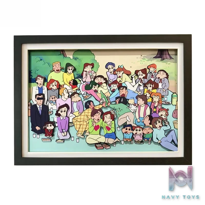 KALA HOME Studio – Crayon Shin-chan Multiple Characters #06 3D Decorative Painting Crayon Shin-chan