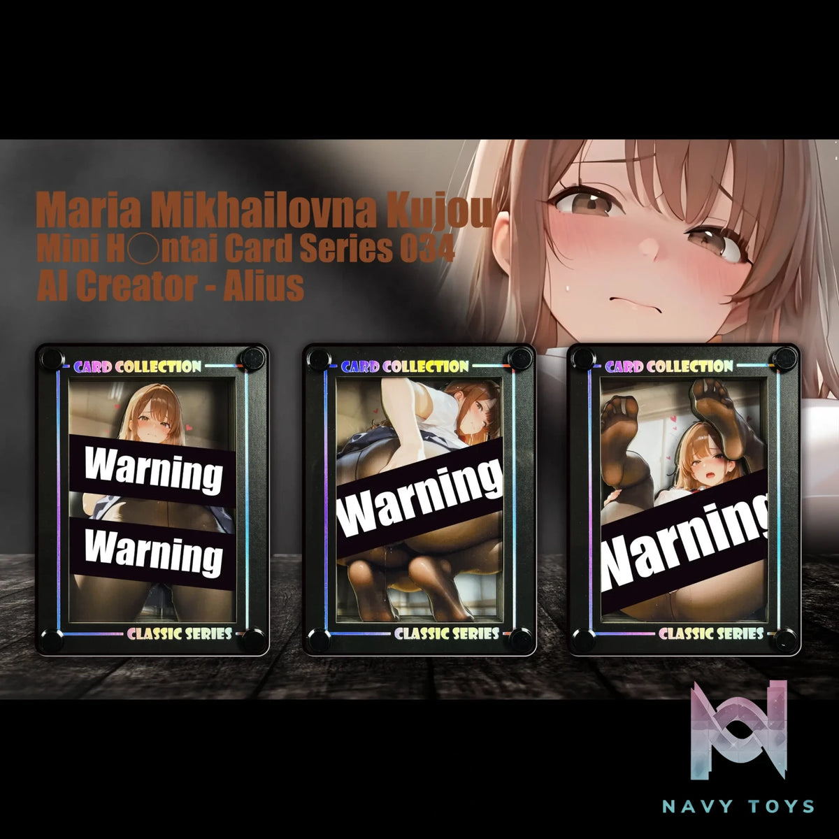 B&W Studio – Mini AI Creator Series Desktop Decorative Card #34 Maria Mikhailovna Kujou Alya Sometimes Hides Her Feelings in Russian