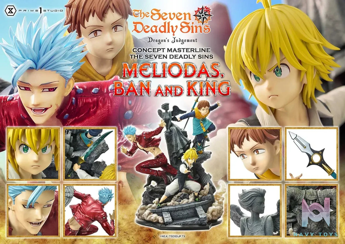 Prime 1 Studio – Concept Masterline The Seven Deadly Sins Meliodas, Ban and King CMNTZ-01 CMNTZ-01DXS (Licensed)