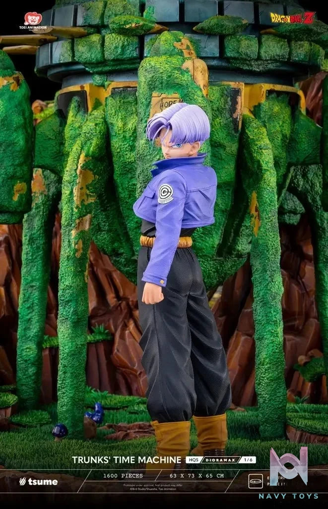 Tsume Studio - Dragon Ball TRUNKS' TIME MACHINE HQS Dioramax 1/6 Scale Statue (Licensed) resin statue Navy Toys anime figure