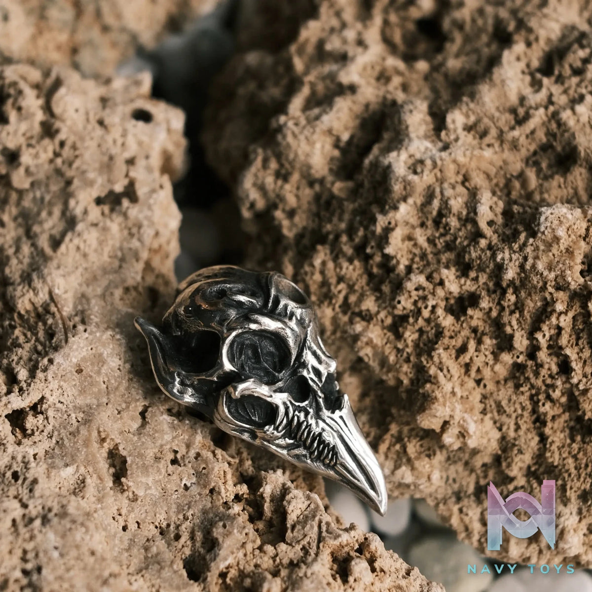Raven Studio (silver jewelry) – Original Exclusive “Bone Nest” Raven Skull Incense Burner Original