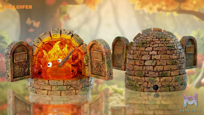 Hit Face Studio – Howl’s Moving Castle Hayao Miyazaki Fortune Series #2 Calcifer in the Fireplace