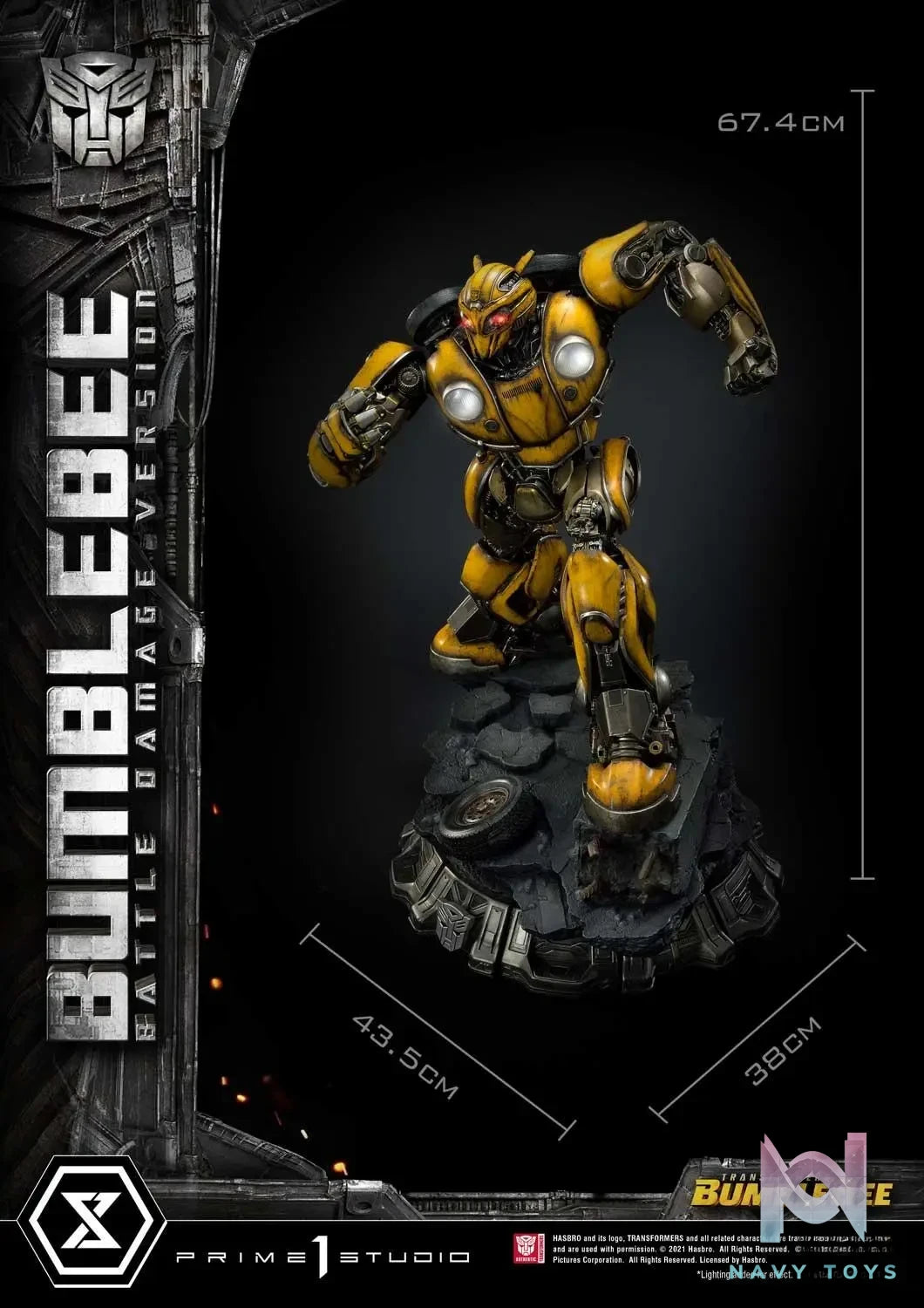 Prime 1 Studio – Museum Masterline Transformers: Bumblebee (Film) Bumblebee MMTFM-24 MMTFM-24EX MMTFM-24BD(Licensed)