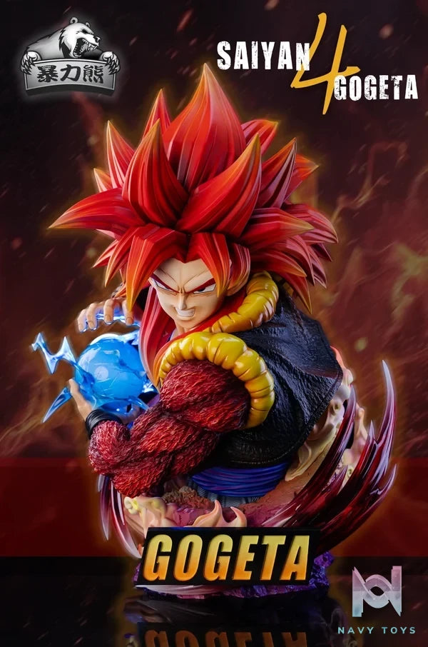 Violent Bear Studio - Super Saiyan 4 Gogeta Bust Dragon Ball resin statue Navy Toys anime figure