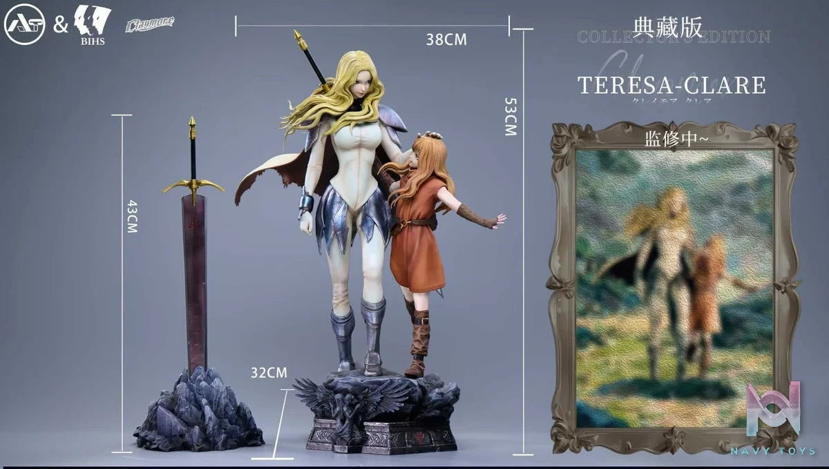 Teresa & Clare resin statue AT Studio & BIHS Studio anime figure