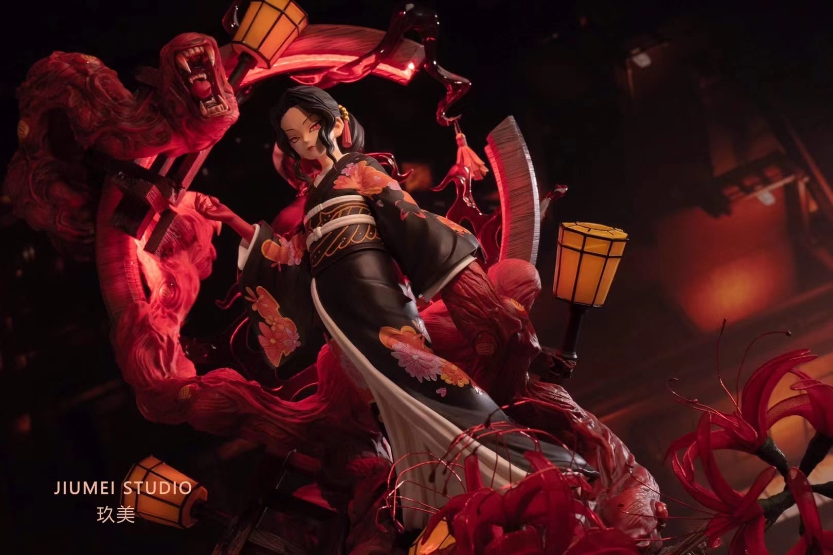 Kibutsuji Muzan Man Woman - Jiumei Studio resin statue jiumei studio anime figure
