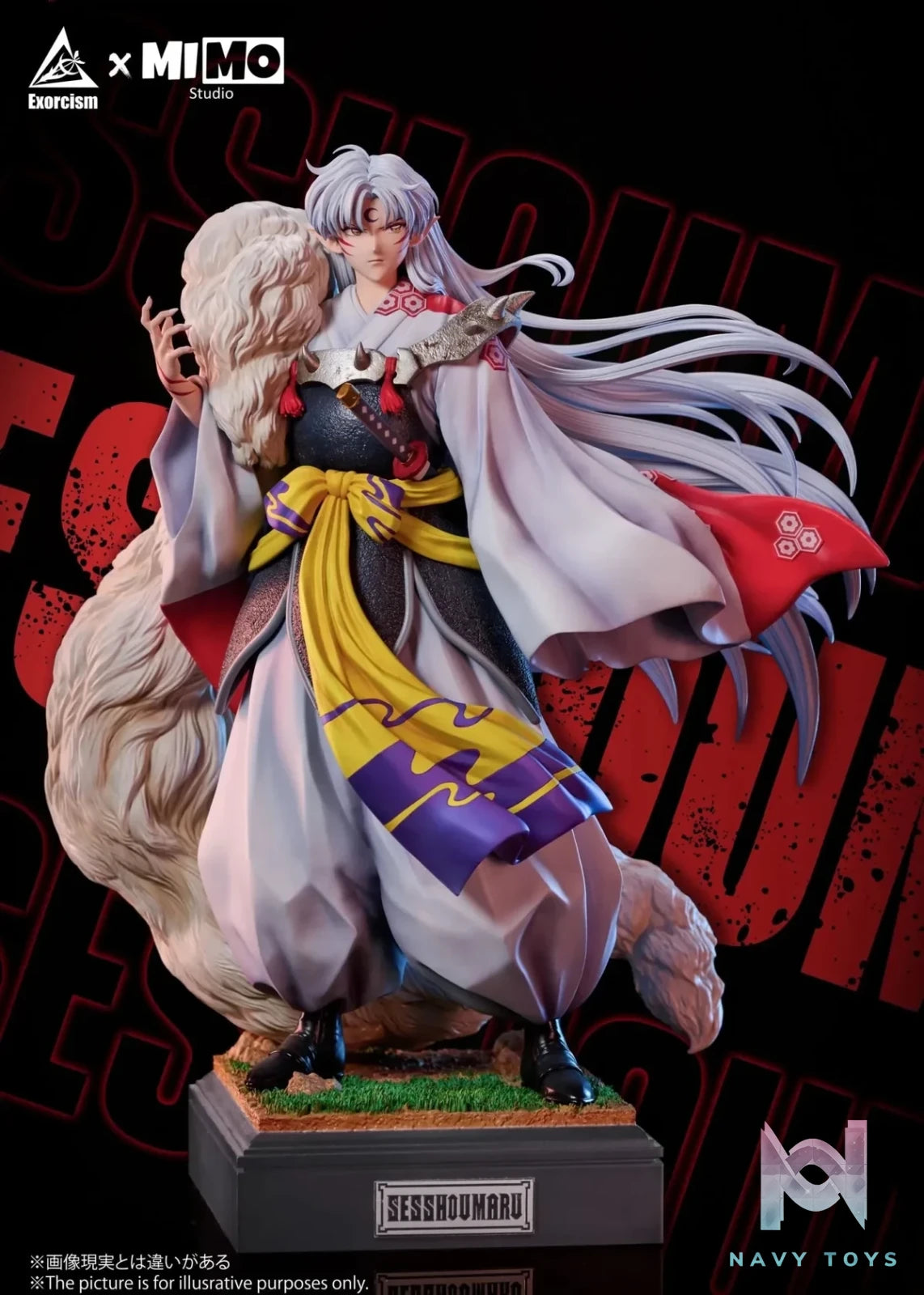 Mimo Studio & Exorcism Studio - Inuyasha Sesshoumaru Statue resin statue Navy Toys anime figure