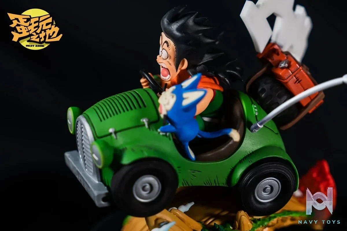 NEST ZONE Studio - Dragon Ball Car Yamcha & Puar resin statue Navy Toys anime figure