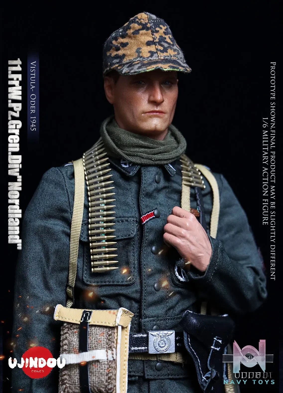 UJINDOU – 1/6 WWII 11. FrW. Pz. Gren. Div “Nordland”, Vistula – Oder 1945 UD9051 (Licensed)